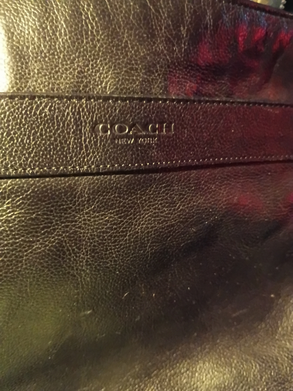 Coach Black Leather Men’s Briefcase